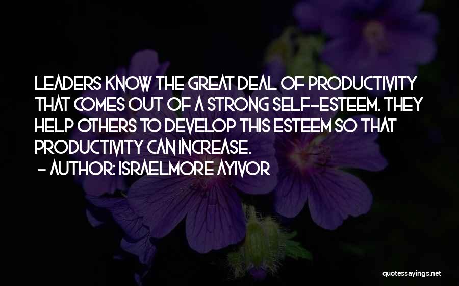 Personal Productivity Quotes By Israelmore Ayivor