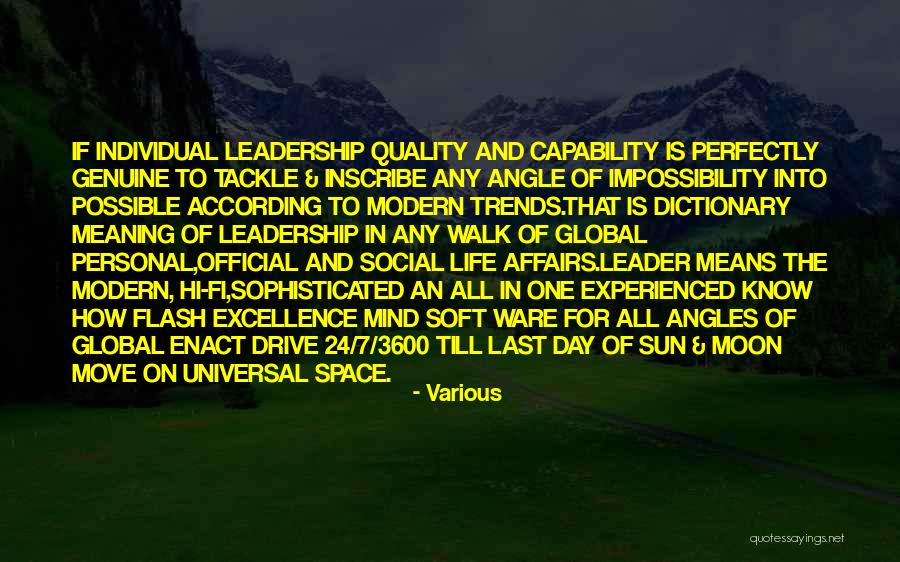 Personal Quality Quotes By Various Personal Quality Quotes By Various