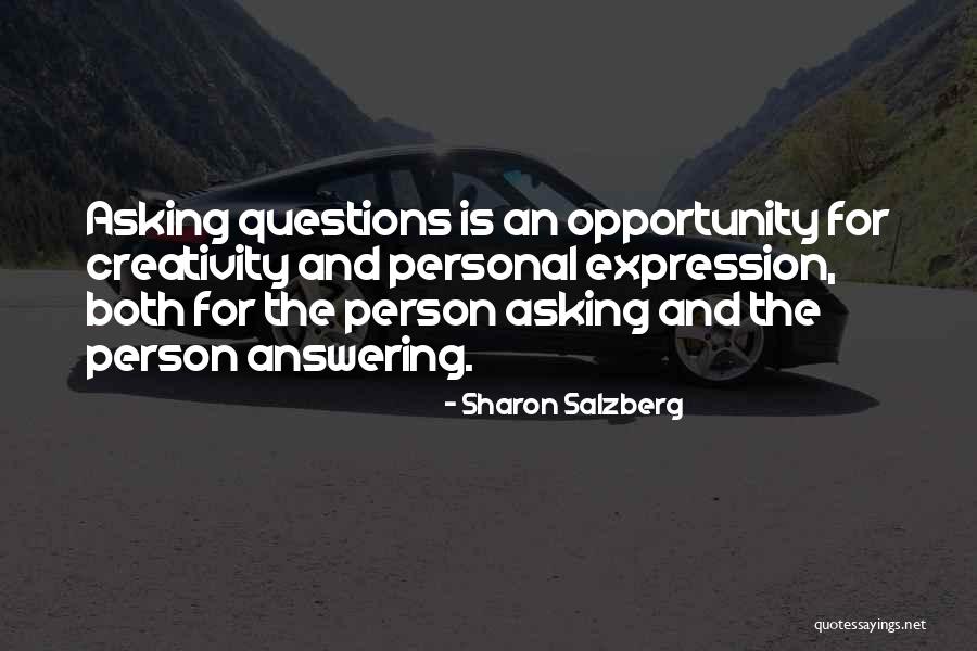 Personal Questions Quotes By Sharon Salzberg Personal Questions Quotes By Sharon Salzberg