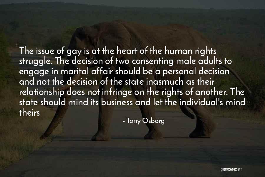 Personal Rights Quotes By Tony Osborg Personal Rights Quotes By Tony Osborg