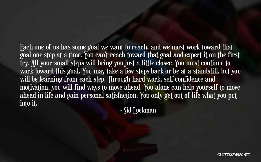 Personal Satisfaction Quotes By Sid Luckman Personal Satisfaction Quotes By Sid Luckman