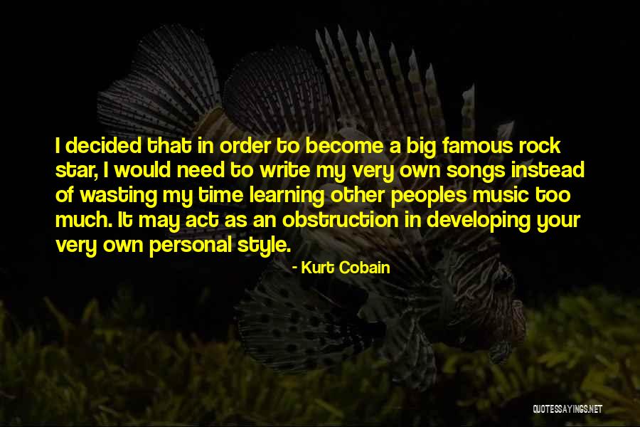 Personal Star Quotes By Kurt Cobain Personal Star Quotes By Kurt Cobain