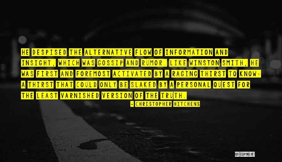 Personal Truth Quotes By Christopher Hitchens Personal Truth Quotes By Christopher Hitchens