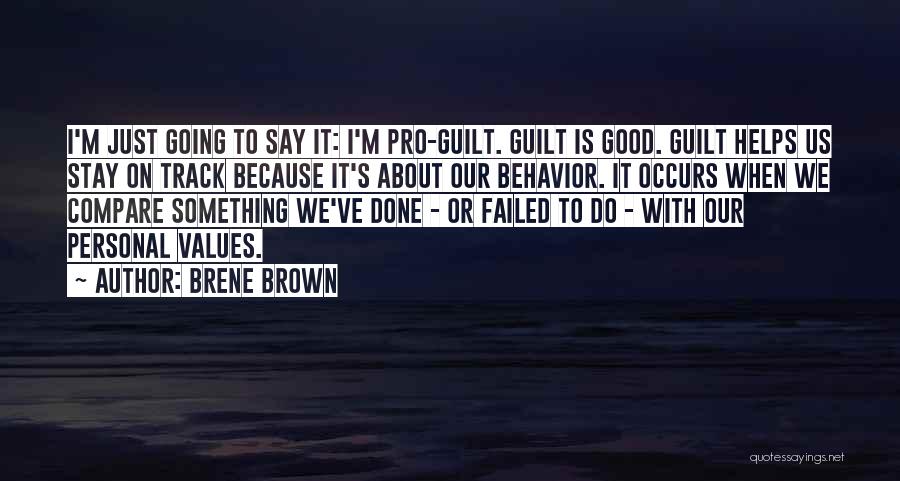 Personal Values Quotes By Brene Brown