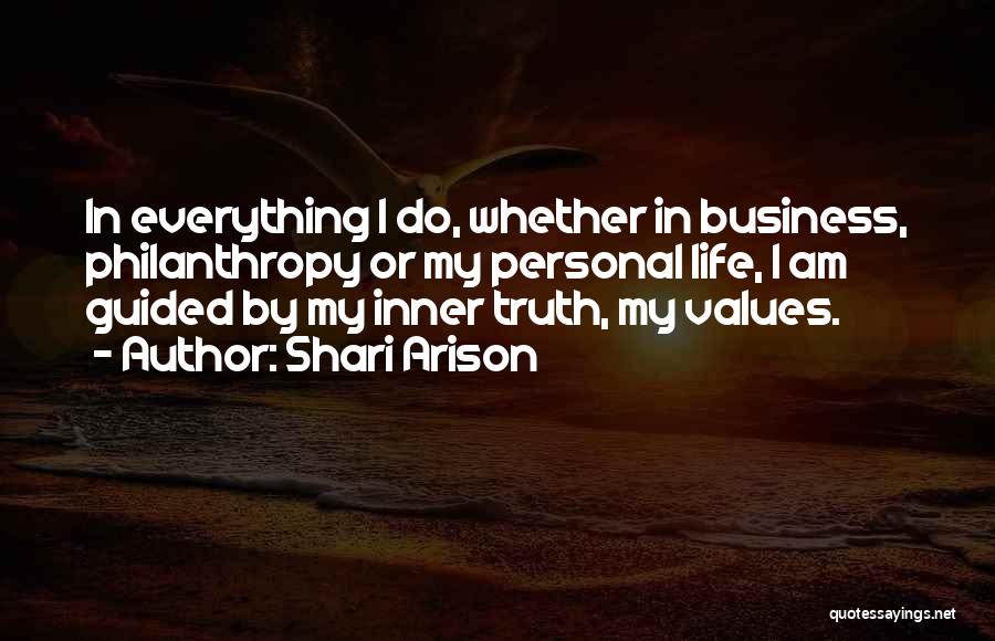 Personal Values Quotes By Shari Arison