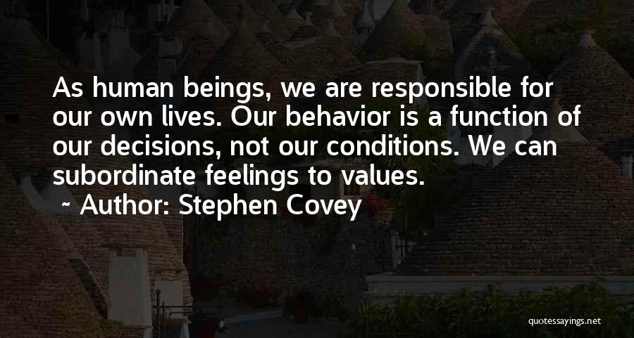 Personal Values Quotes By Stephen Covey