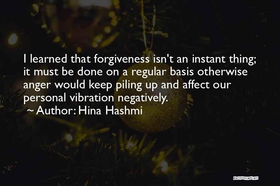 Personal Vibration Quotes By Hina Hashmi