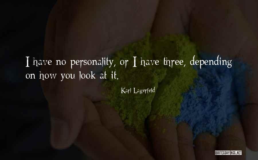 Personality Not Looks Quotes By Karl Lagerfeld