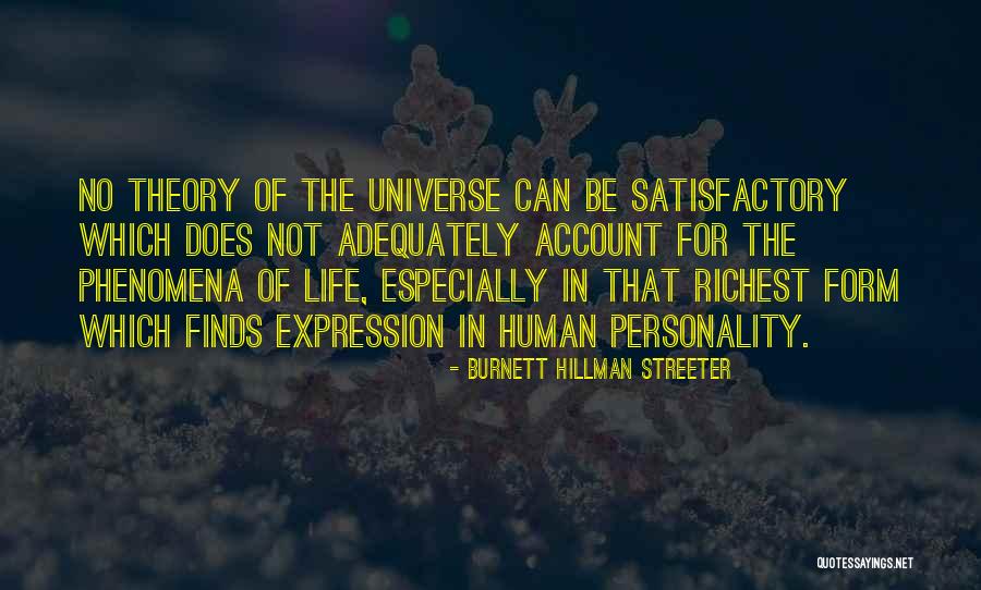 Personality Theory Quotes By Burnett Hillman Streeter