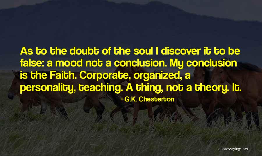 Personality Theory Quotes By G.K. Chesterton