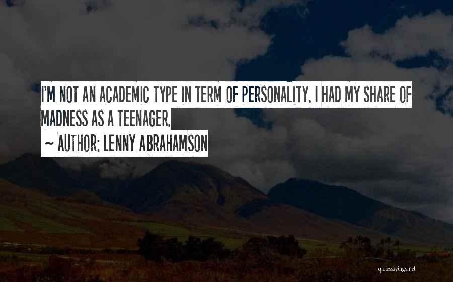 Personality Type Quotes By Lenny Abrahamson