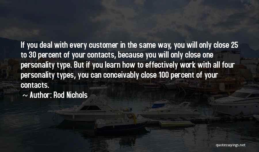 Personality Type Quotes By Rod Nichols