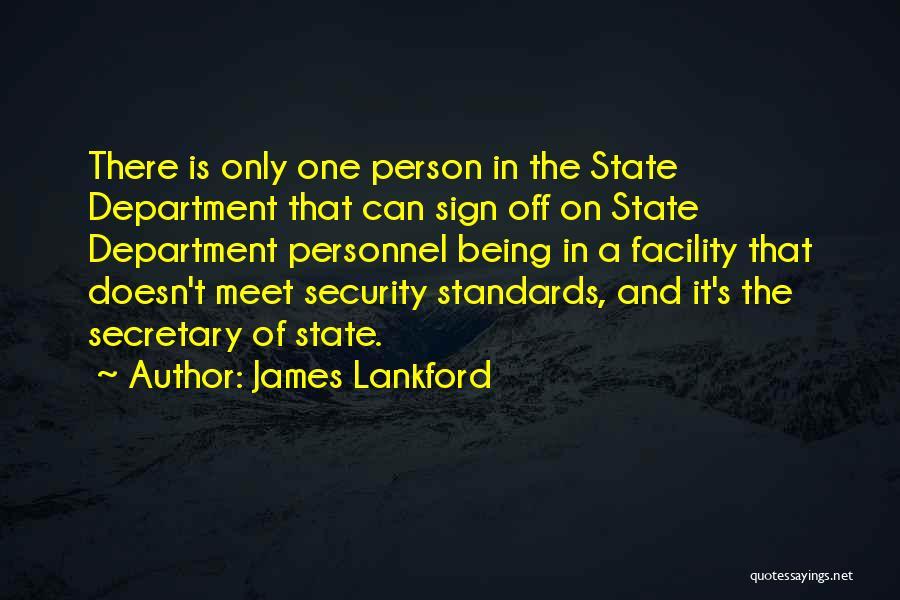 Personnel Security Quotes By James Lankford