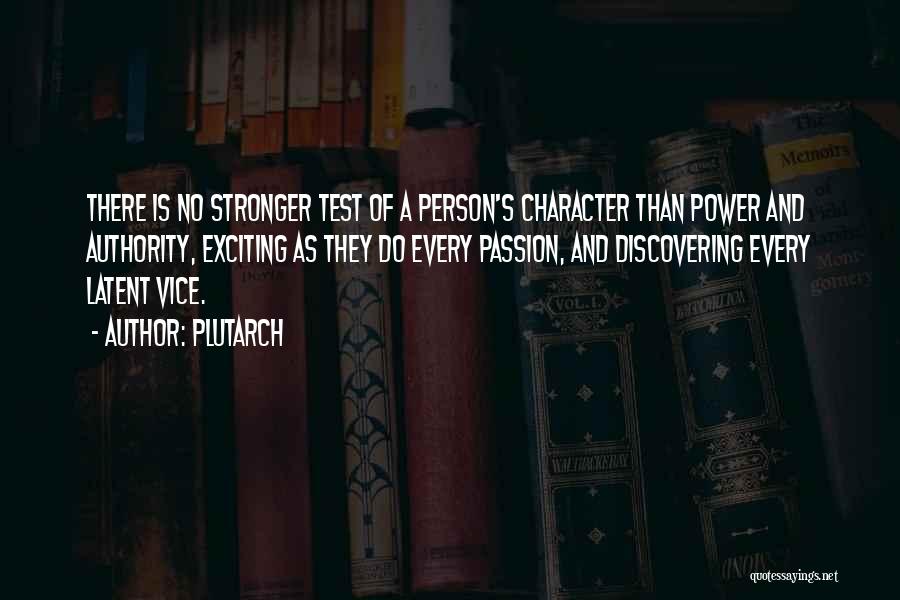 Person's Character Quotes By Plutarch