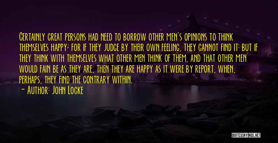 Persons That Judge Quotes By John Locke