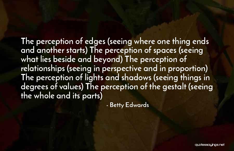 Perspective And Perception Quotes By Betty Edwards