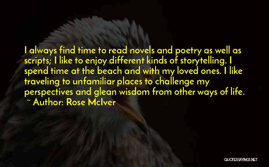 Perspective And Time Quotes By Rose McIver