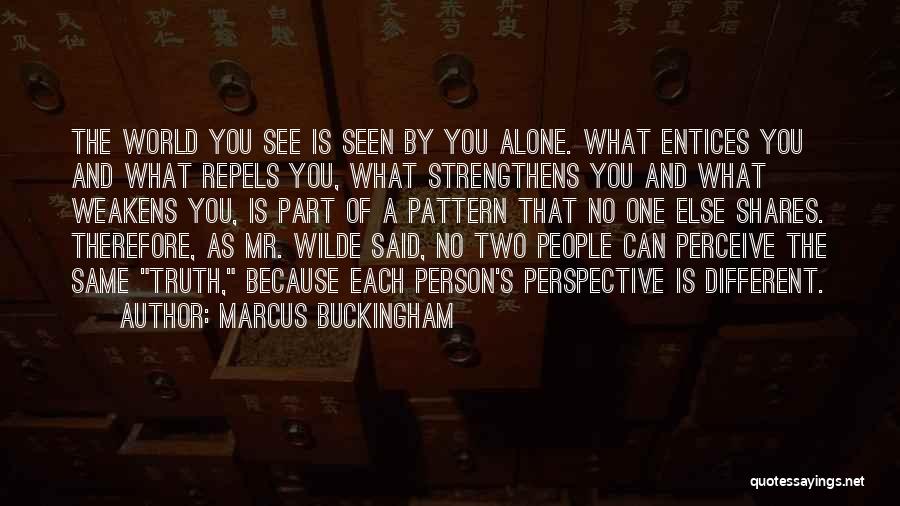 Perspective And Truth Quotes By Marcus Buckingham