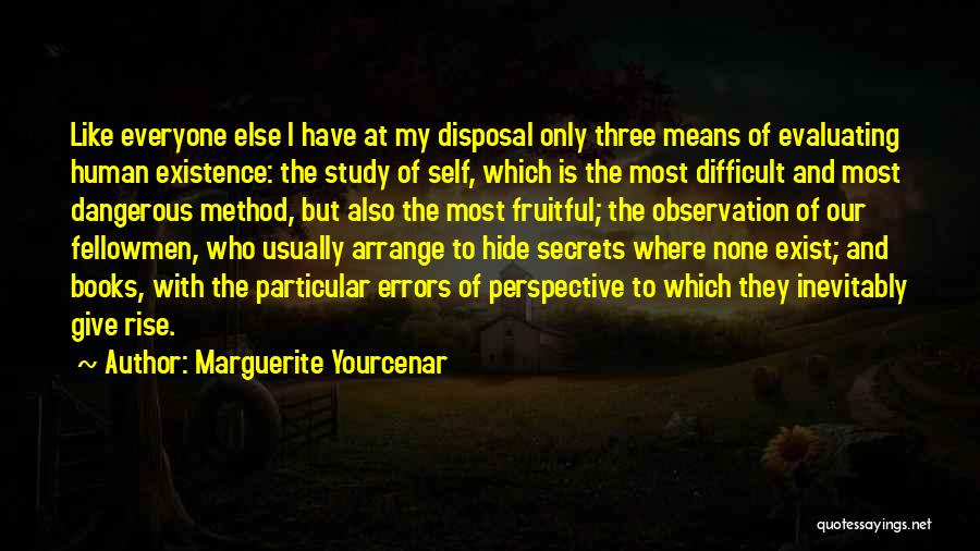 Perspective From Books Quotes By Marguerite Yourcenar