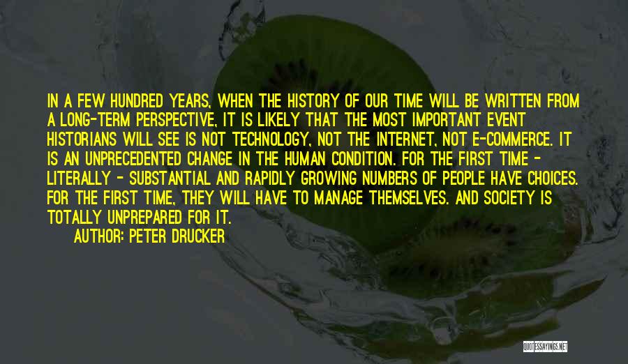 Perspective In History Quotes By Peter Drucker