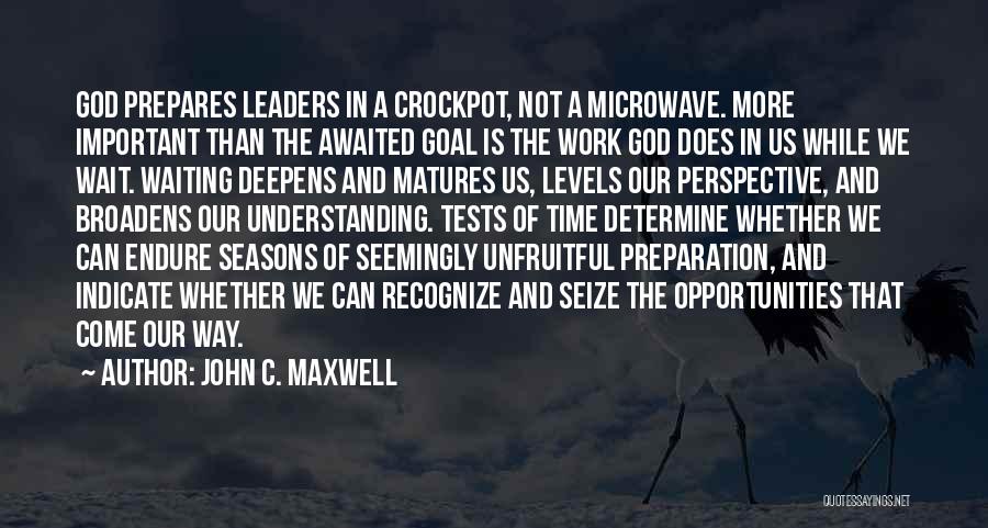Perspective Of Time Quotes By John C. Maxwell