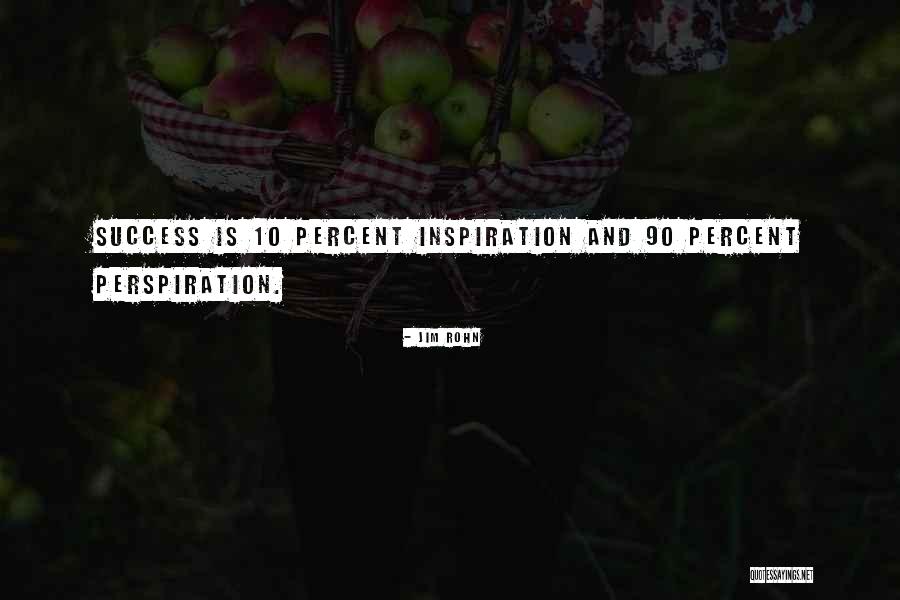 Perspiration Inspiration Quotes By Jim Rohn