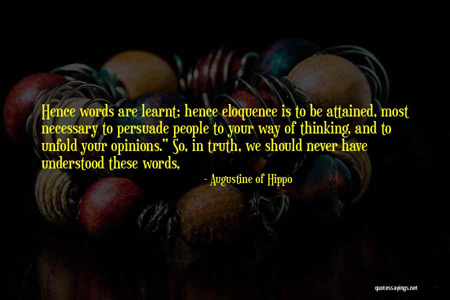 Persuade Quotes By Augustine Of Hippo