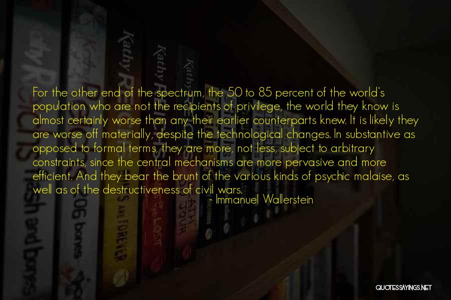 Pervasive Quotes By Immanuel Wallerstein Pervasive Quotes By Immanuel Wallerstein