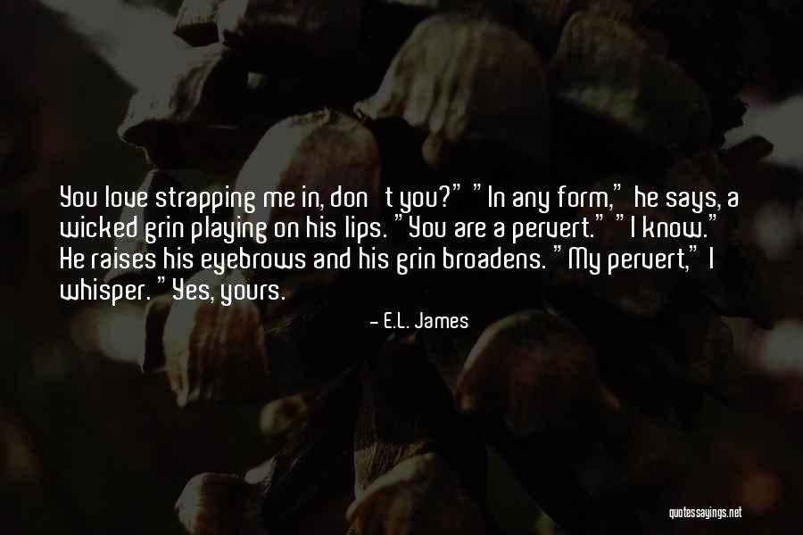 Pervert Quotes By E.L. James