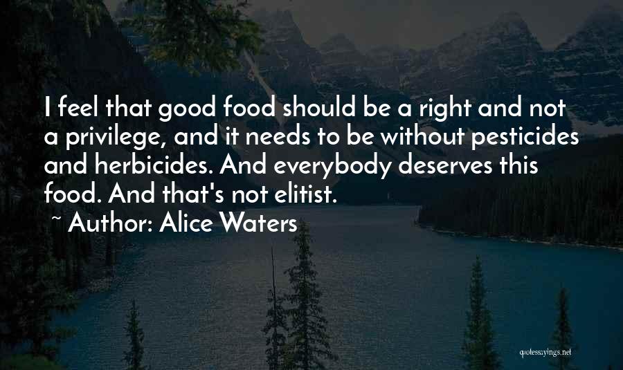 Pesticides In Food Quotes By Alice Waters