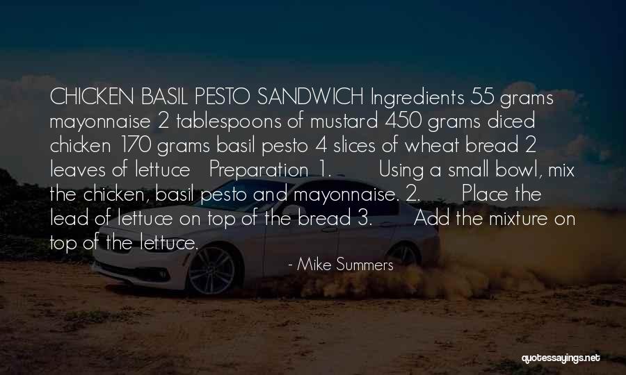 Pesto Chicken Quotes By Mike Summers Pesto Chicken Quotes By Mike Summers