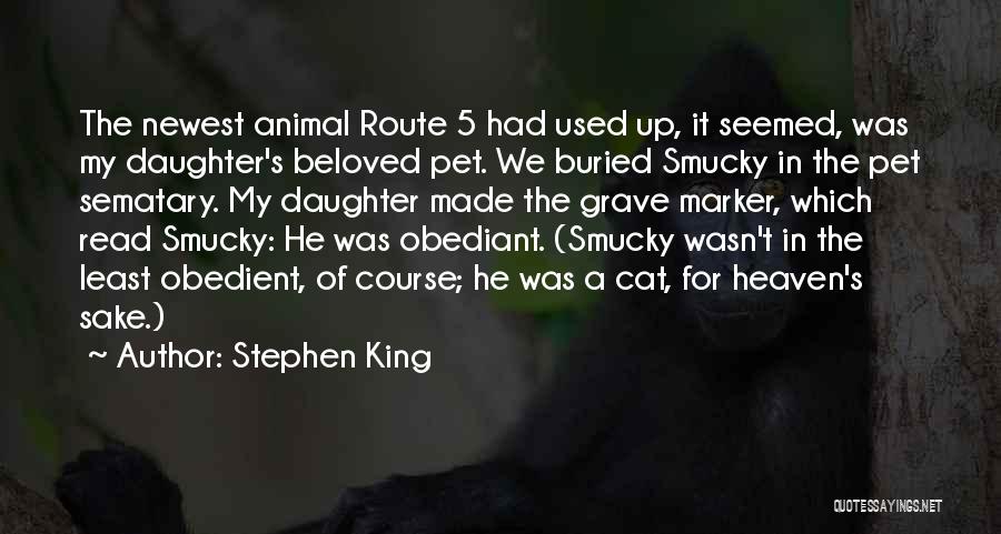 Pet Grave Marker Quotes By Stephen King