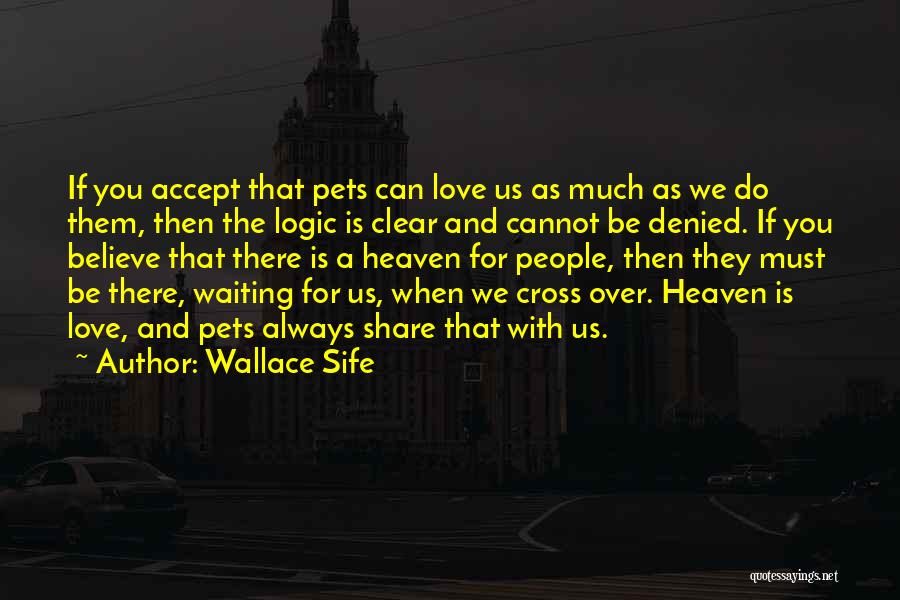 Pet In Heaven Quotes By Wallace Sife