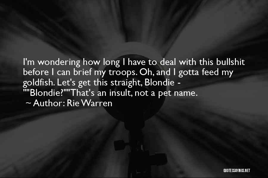 Pet Name Quotes By Rie Warren