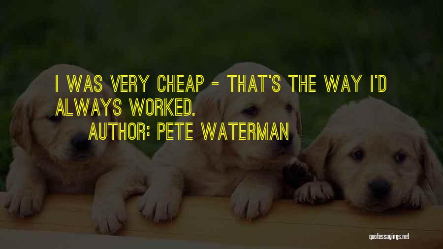 Pete Waterman Quotes 177398