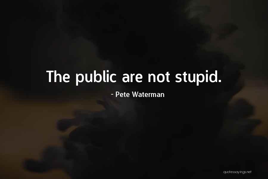 Pete Waterman Quotes 854403