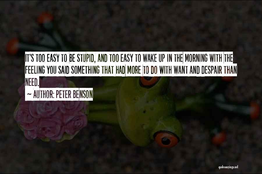 Peter Benson Quotes 2097480