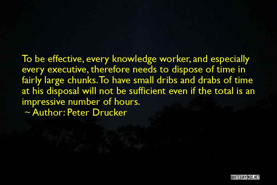 Peter Drucker Effective Executive Quotes By Peter Drucker