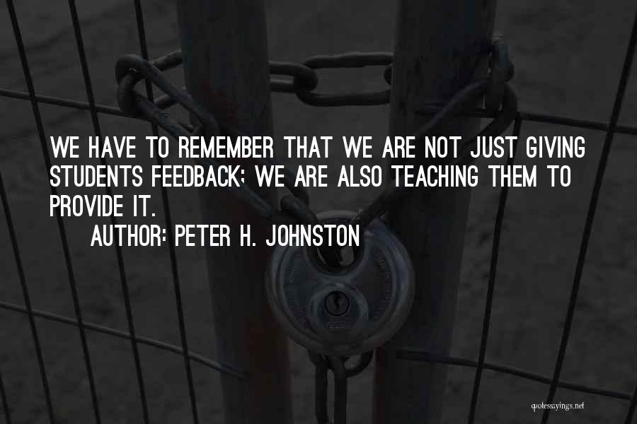 Peter H. Johnston Quotes 2162142