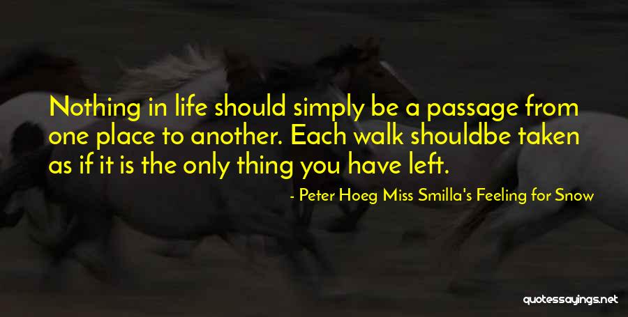 Peter Hoeg Miss Smilla's Feeling For Snow Quotes 1798473