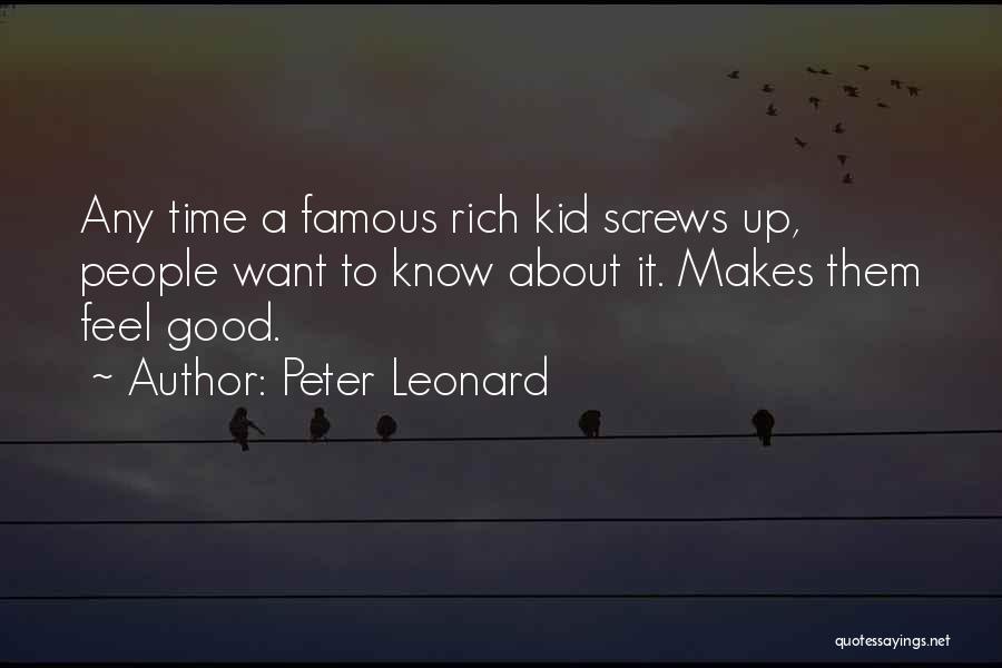 Peter Leonard Quotes 889302