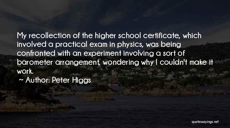 Peter W. Higgs Quotes By Peter Higgs