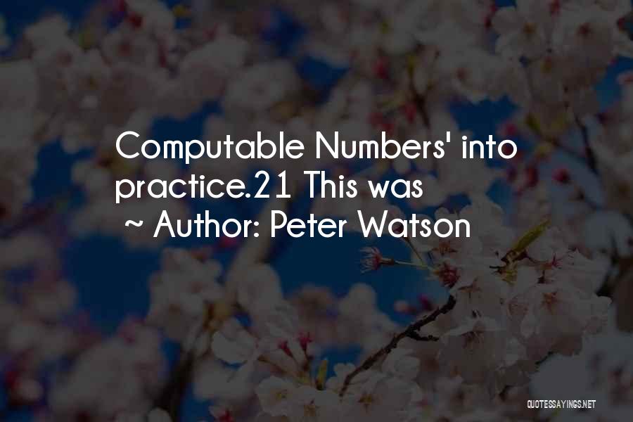 Peter Watson Quotes 681919