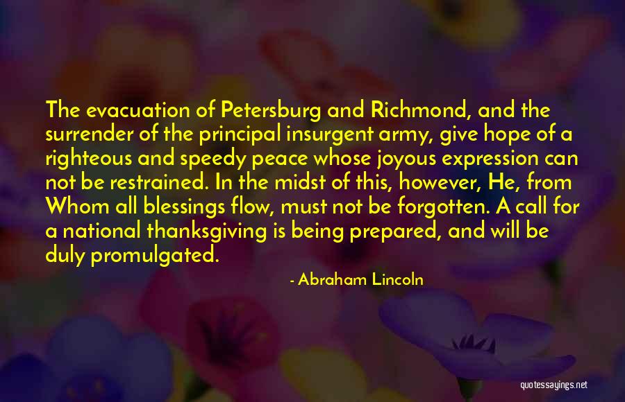 Petersburg Quotes By Abraham Lincoln