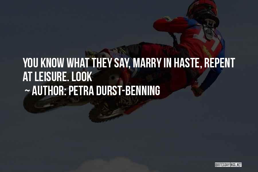 Petra Quotes By Petra Durst-Benning