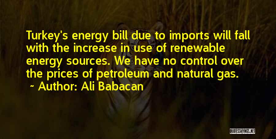 Petroleum Quotes By Ali Babacan