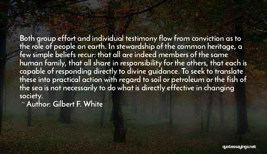 Petroleum Quotes By Gilbert F. White