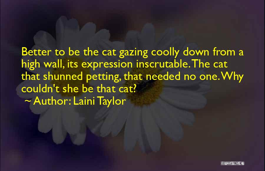 Petting Cat Quotes By Laini Taylor