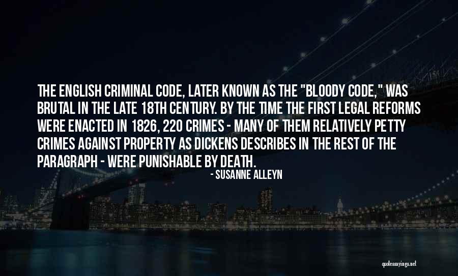 Petty Crimes Quotes By Susanne Alleyn