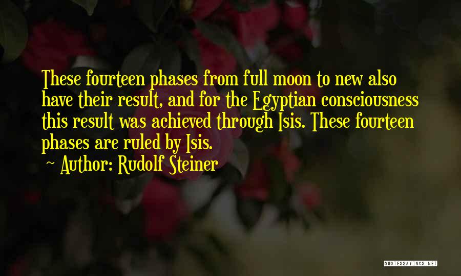 Phases Of The Moon Quotes By Rudolf Steiner
